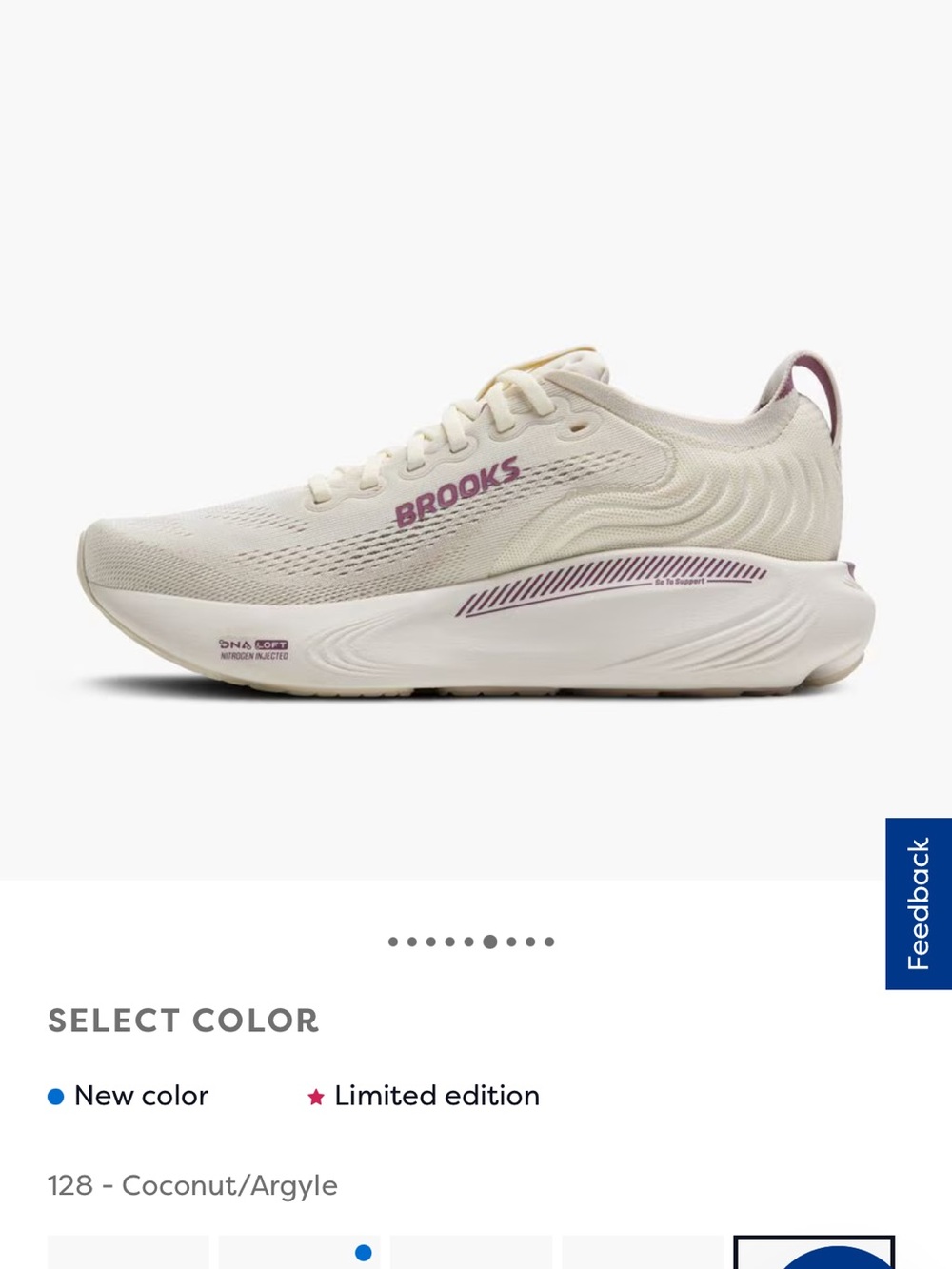 Brooks Women’s Cream & Magenta Running Sneakers - Picture 13 of 16